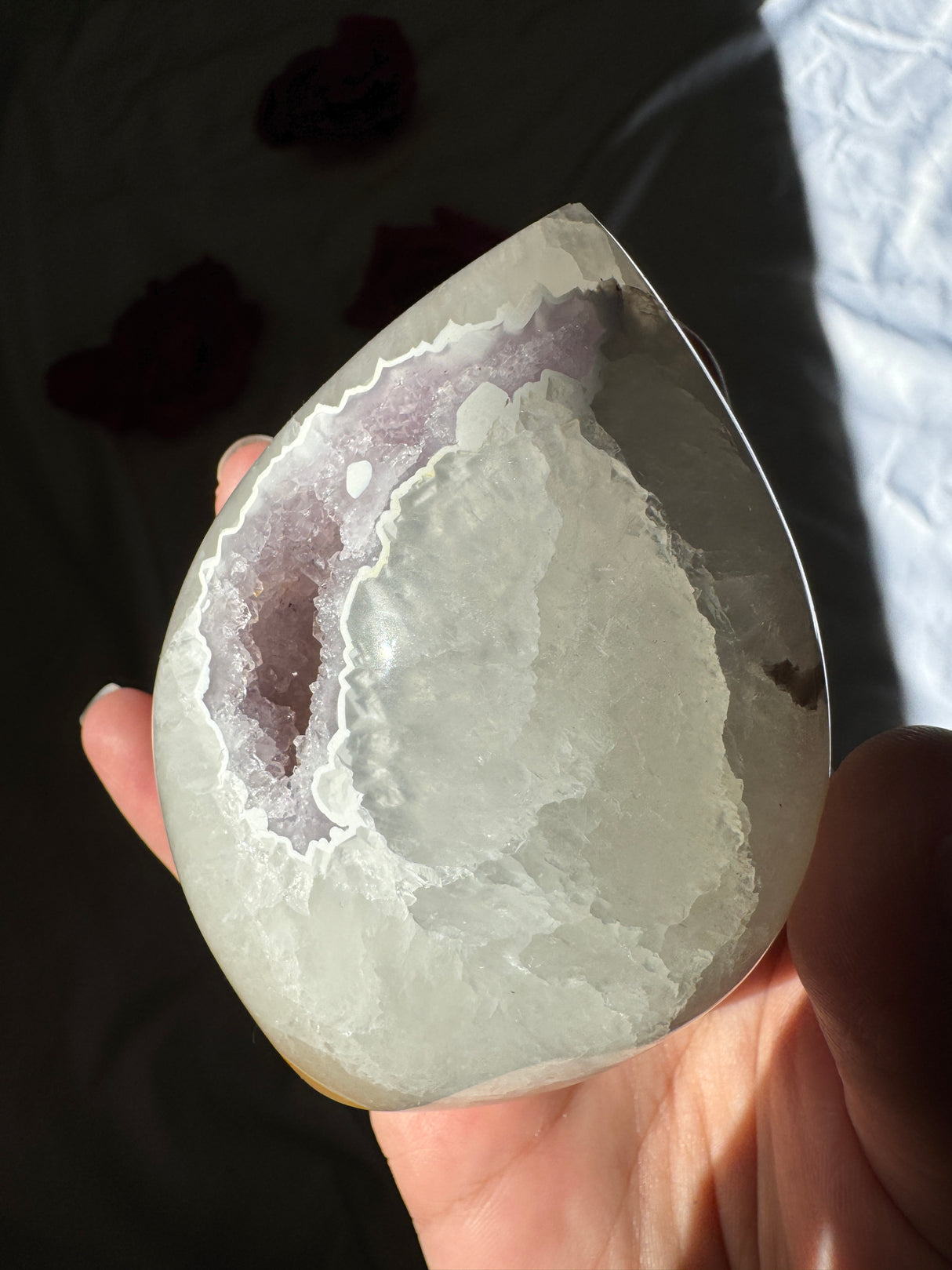 Agate Quartz x Amethyst Flame