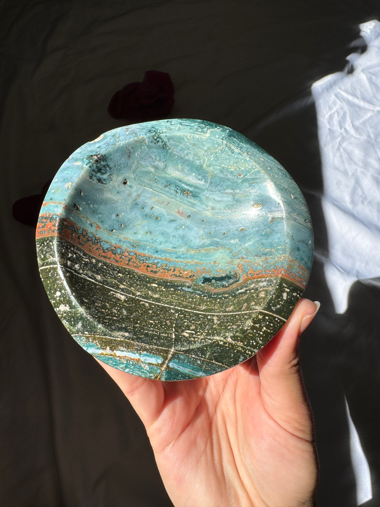 Blue Sea Jasper Bowl