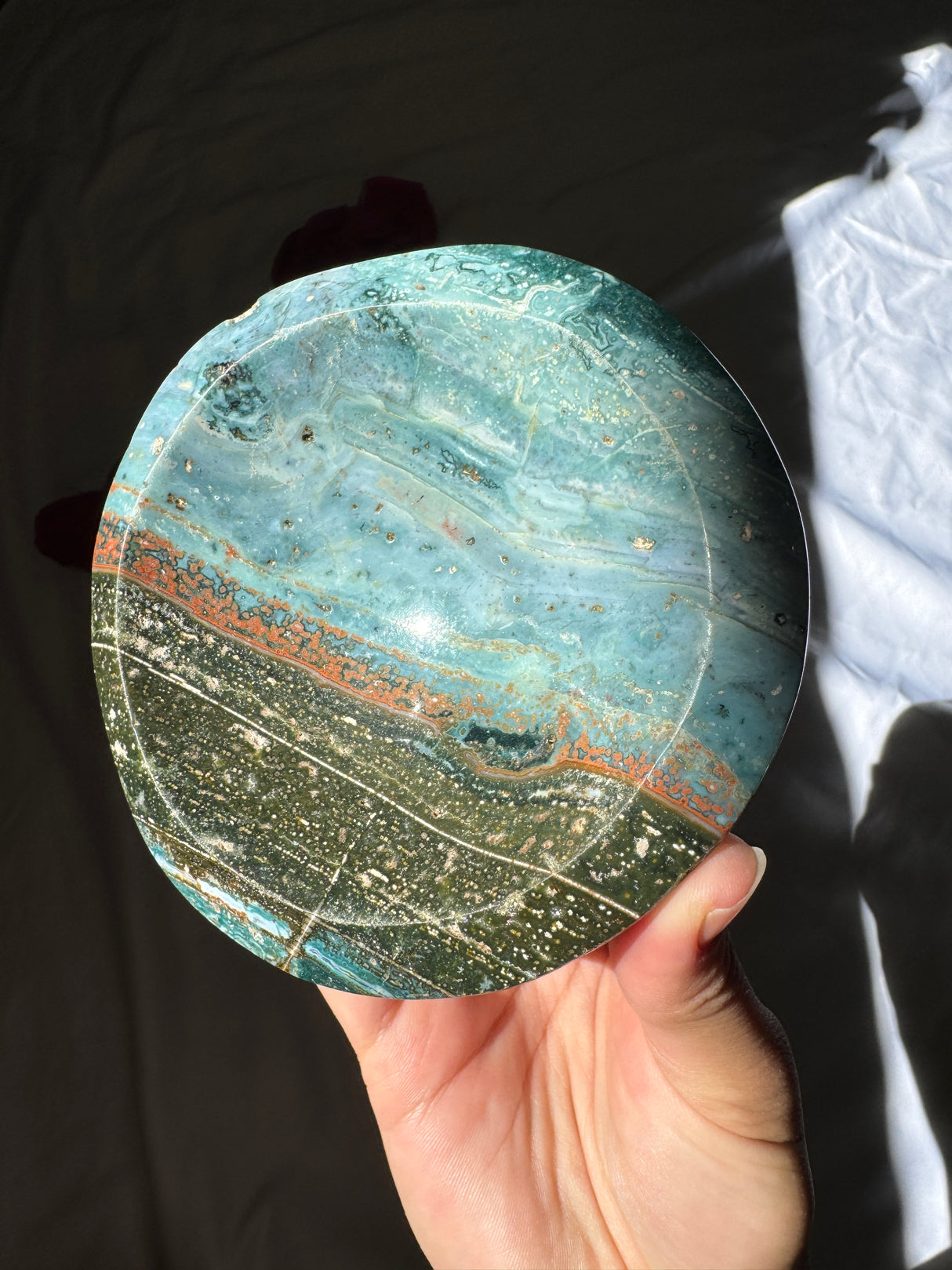 Blue Sea Jasper Bowl