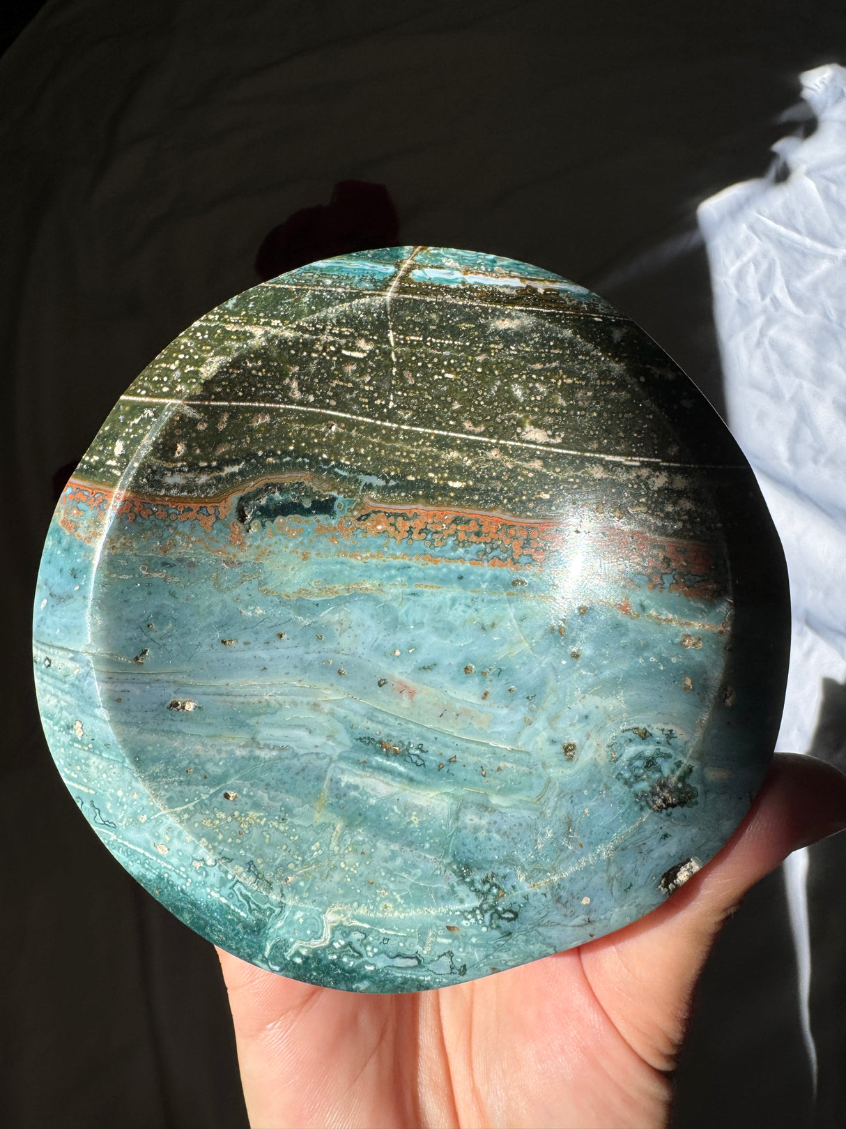 Blue Sea Jasper Bowl