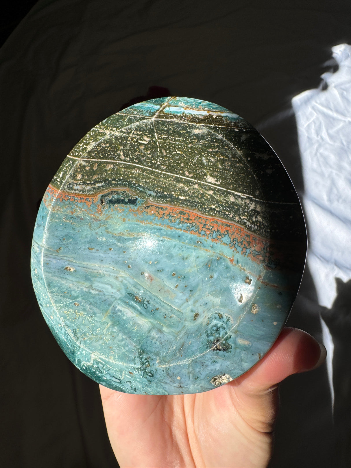 Blue Sea Jasper Bowl