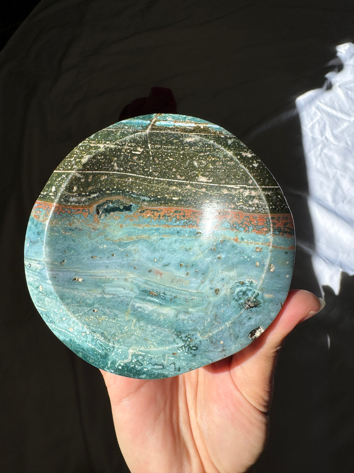 Blue Sea Jasper Bowl