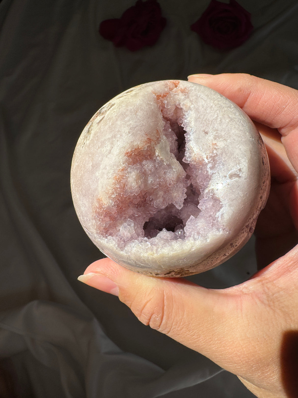 Pink and Purple Amethyst Sphere