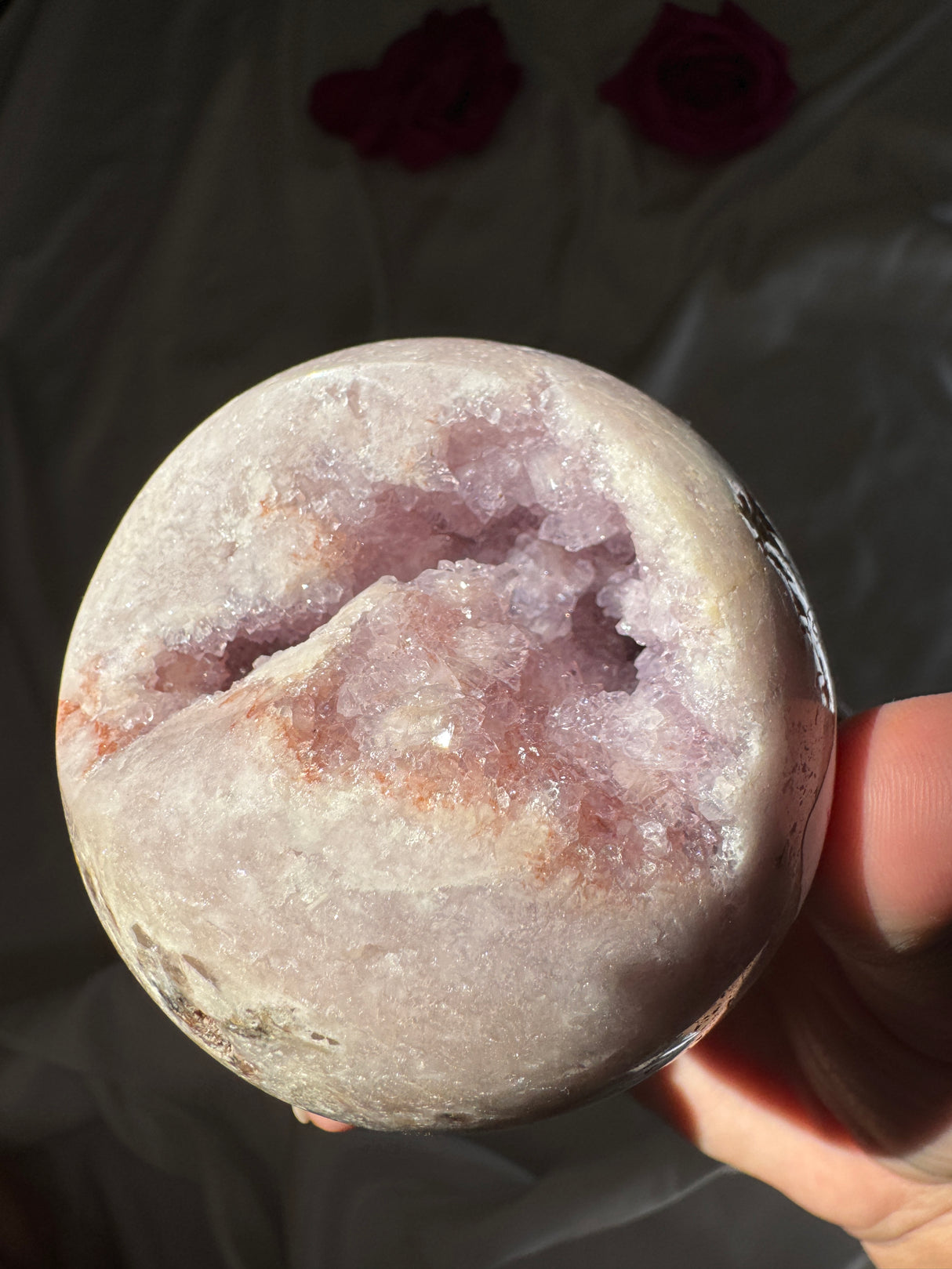 Pink and Purple Amethyst Sphere