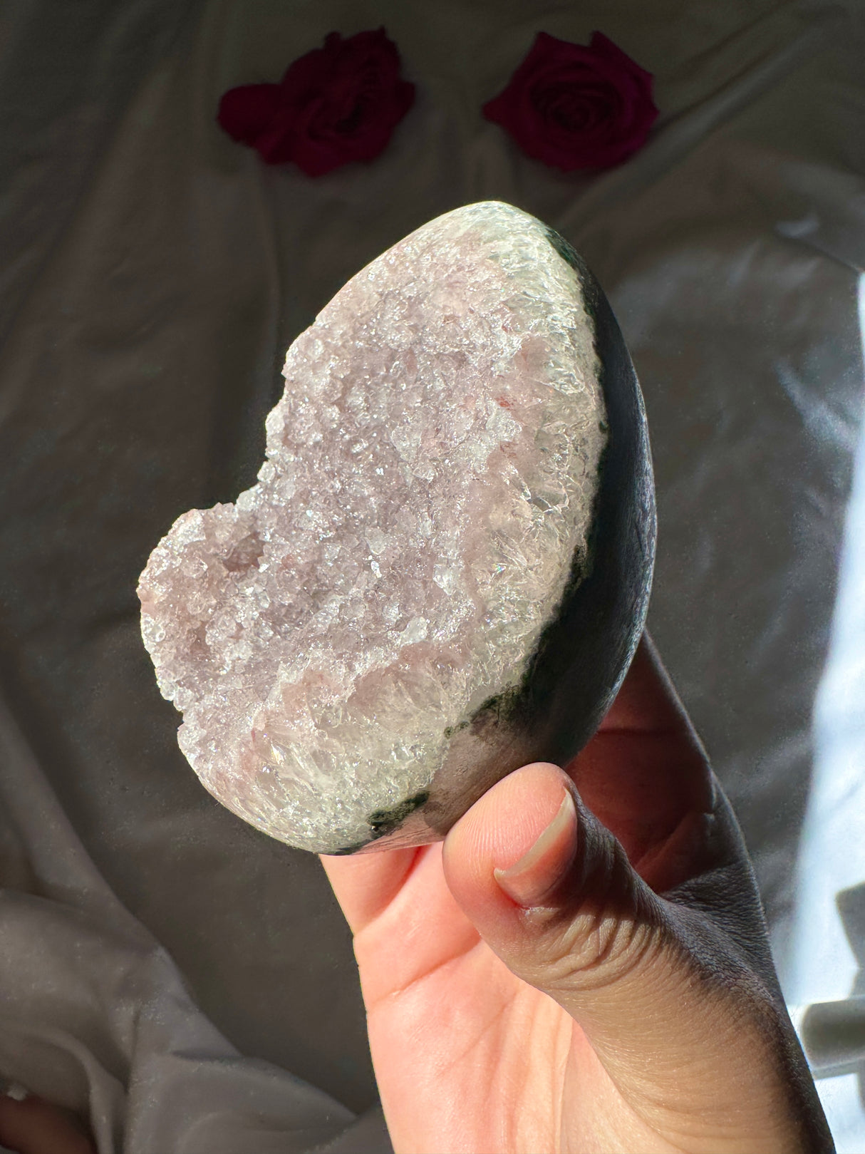 Pink Rainbow Amethyst Egg