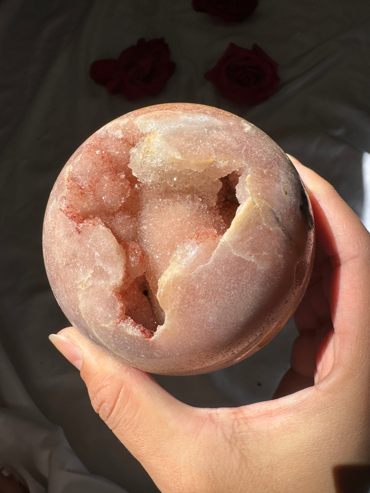 Druzy Pink Amethyst Sphere