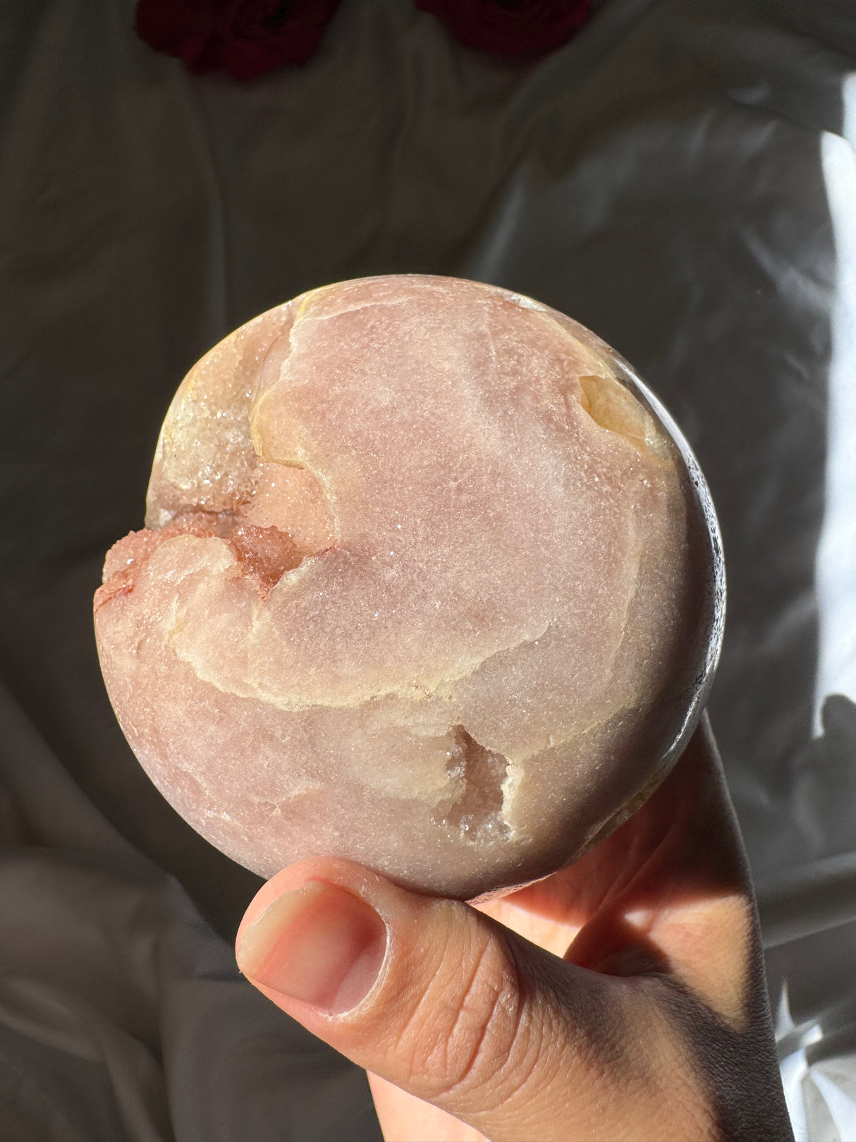 Druzy Pink Amethyst Sphere