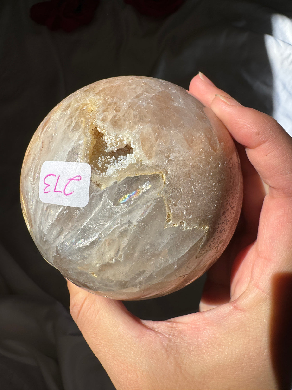 Druzy Pink Amethyst Sphere