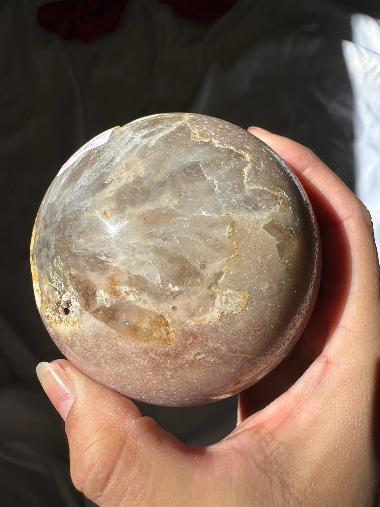 Druzy Pink Amethyst Sphere