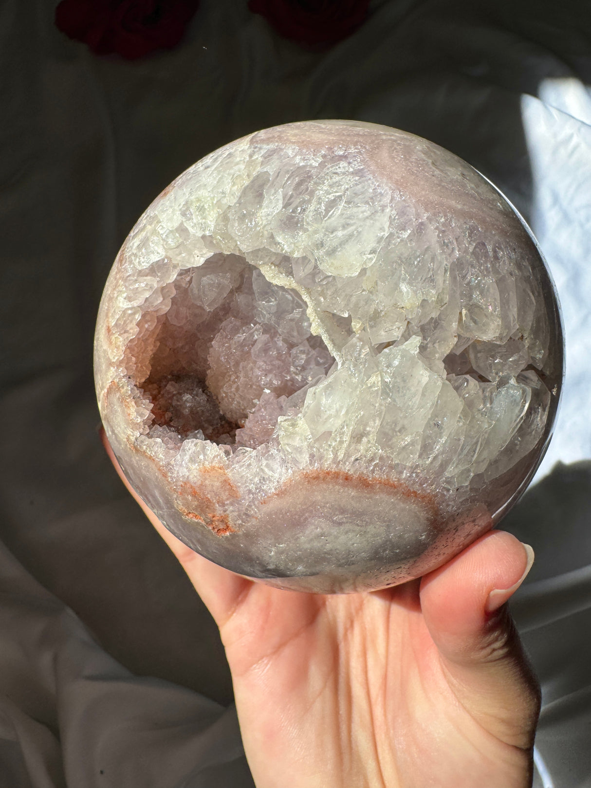 XL Pink Amethyst Sphere