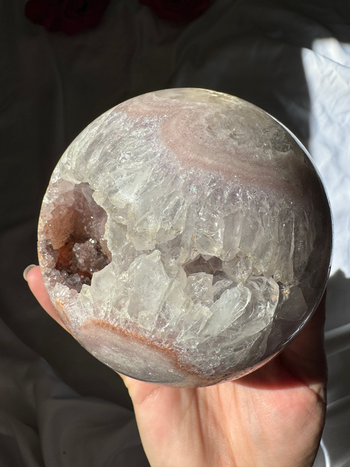 XL Pink Amethyst Sphere
