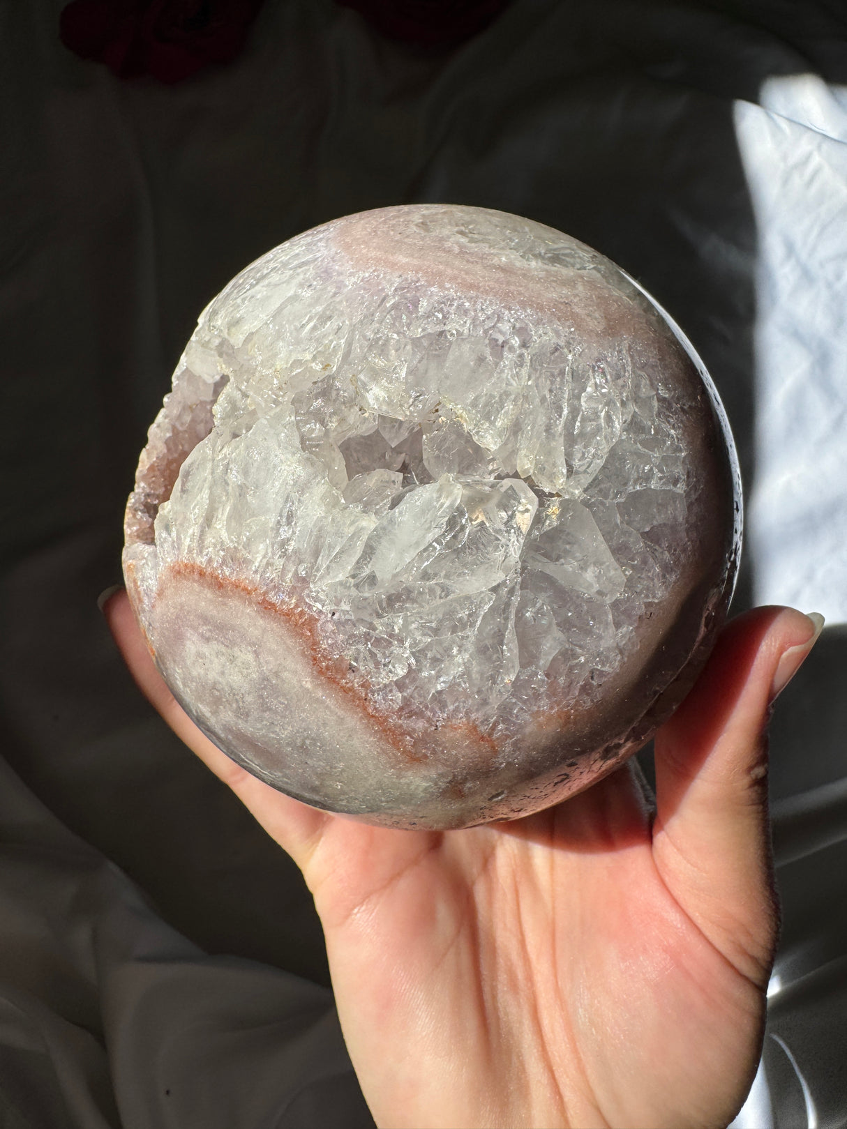 XL Pink Amethyst Sphere