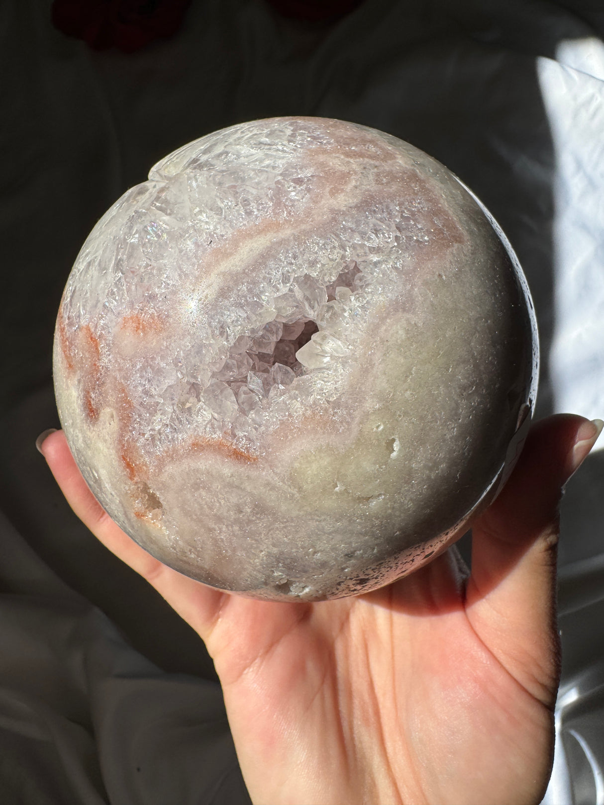 XL Pink Amethyst Sphere