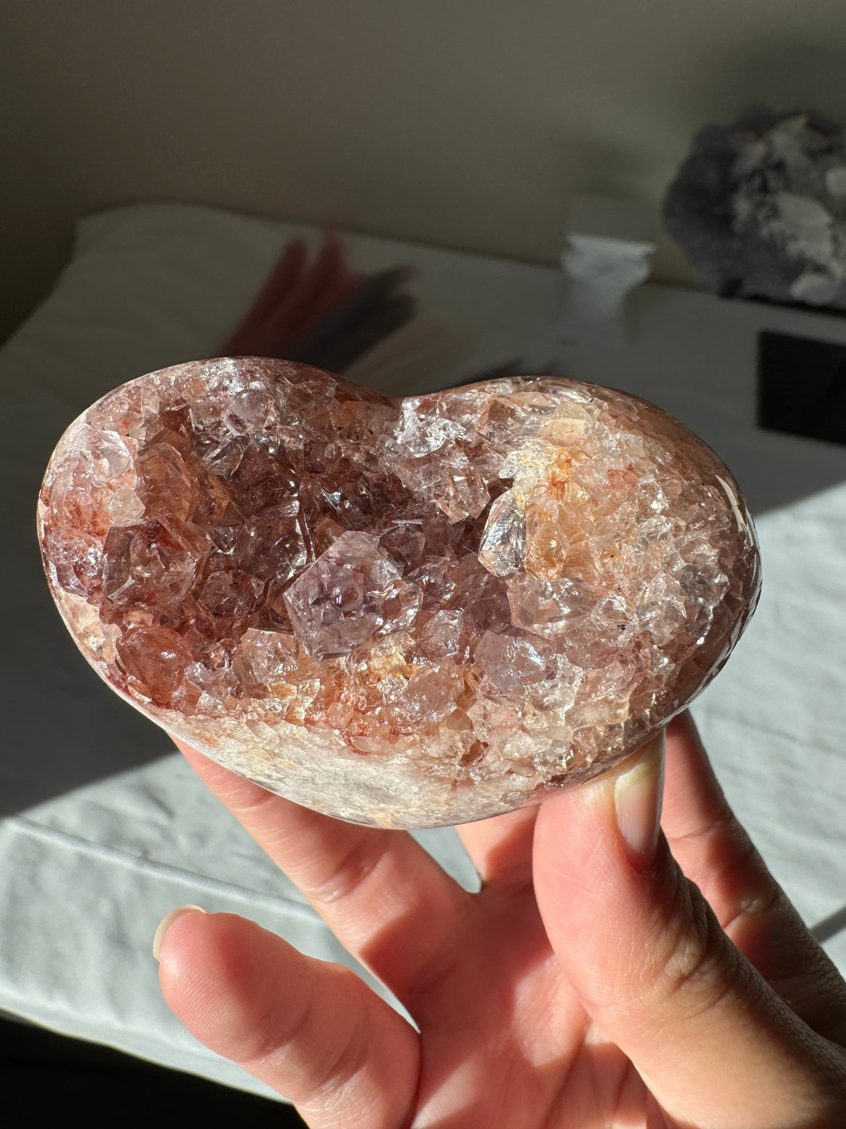Pink Amethyst Heart