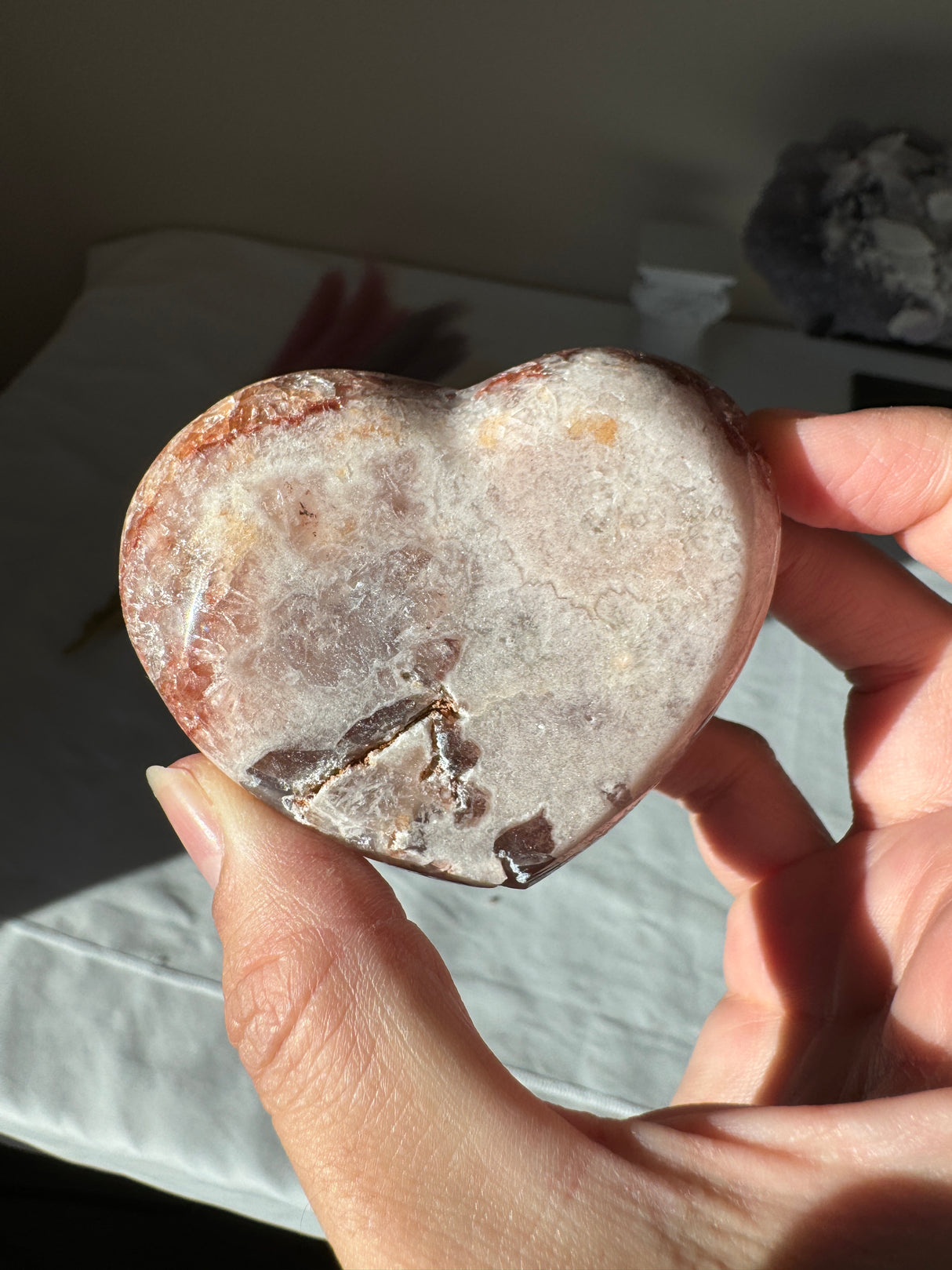 Pink Amethyst Heart
