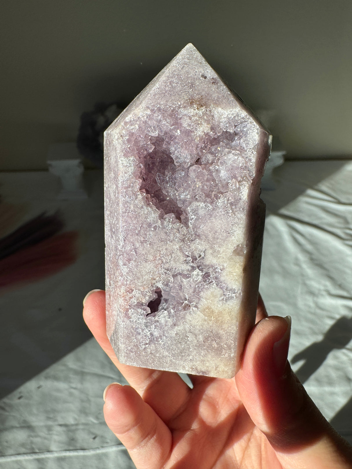 Lavender Pink Amethyst Tower