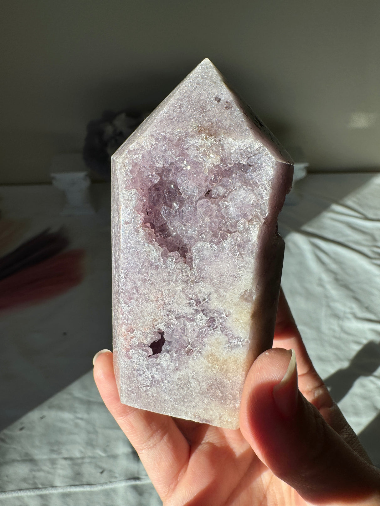 Lavender Pink Amethyst Tower