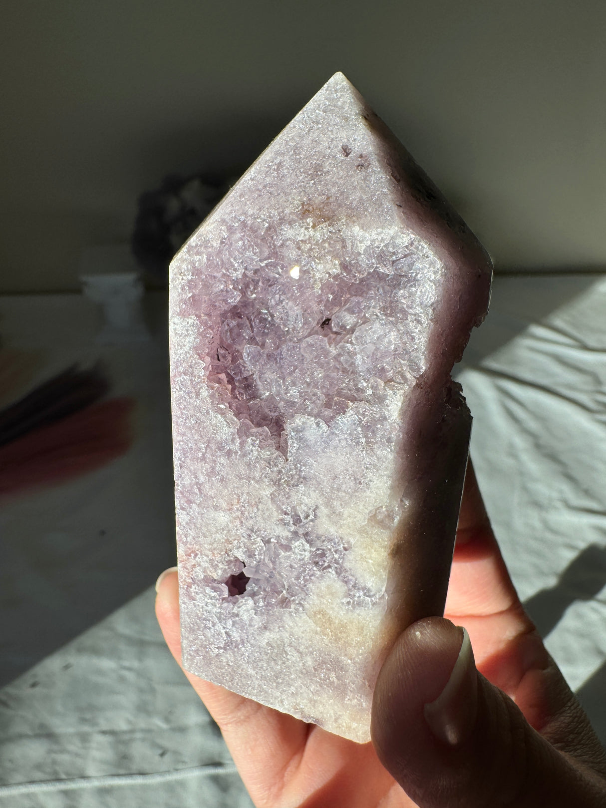 Lavender Pink Amethyst Tower