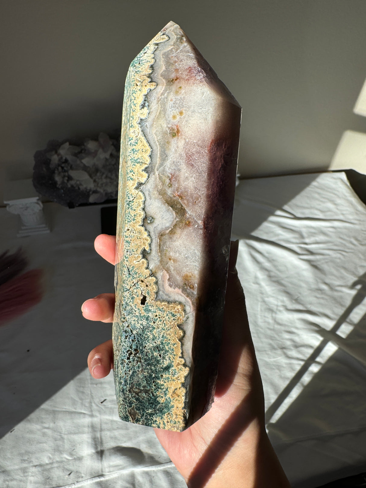 Large Purple Pink Amethyst Tower