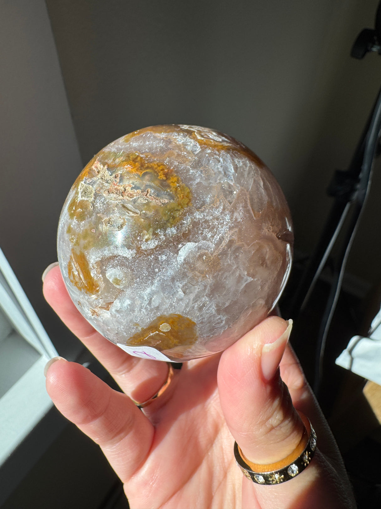 Chocolate Agate Quartz Sphere