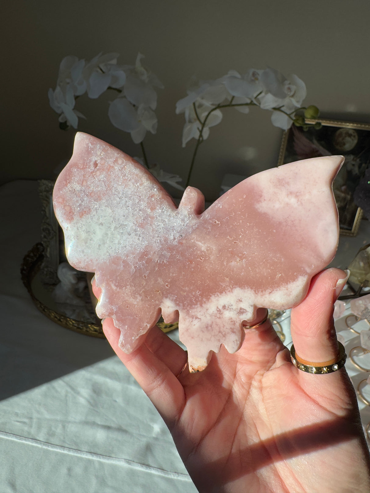 Pink Amethyst Butterfly