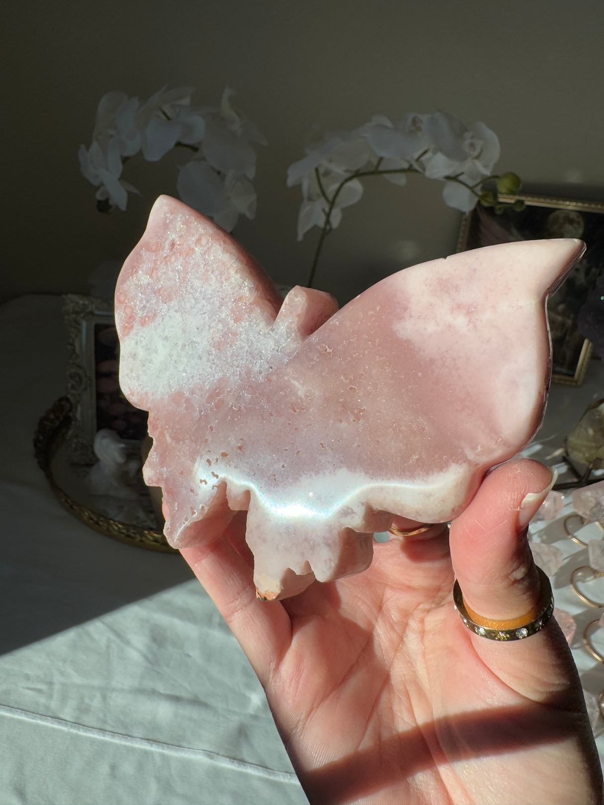 Pink Amethyst Butterfly