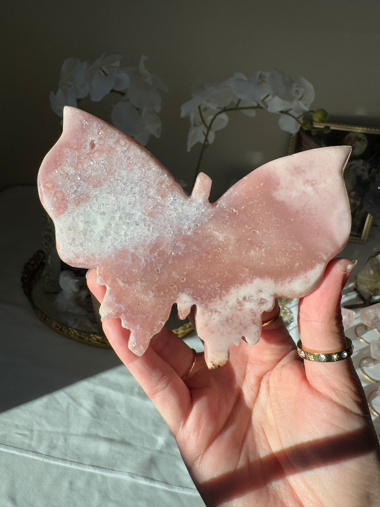 Pink Amethyst Butterfly