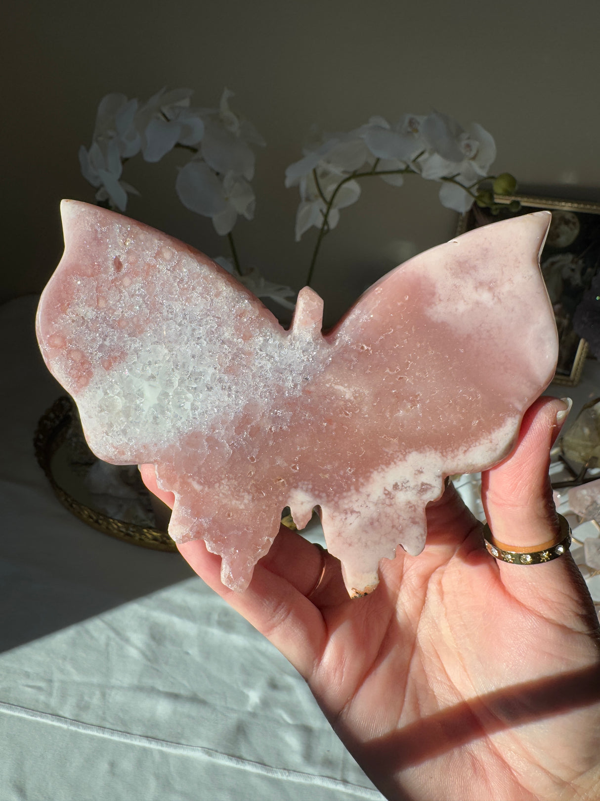 Pink Amethyst Butterfly