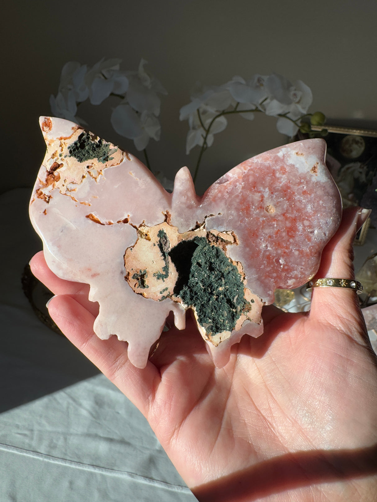 Pink Amethyst Butterfly