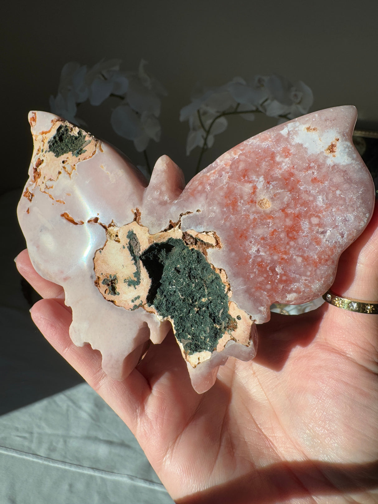 Pink Amethyst Butterfly