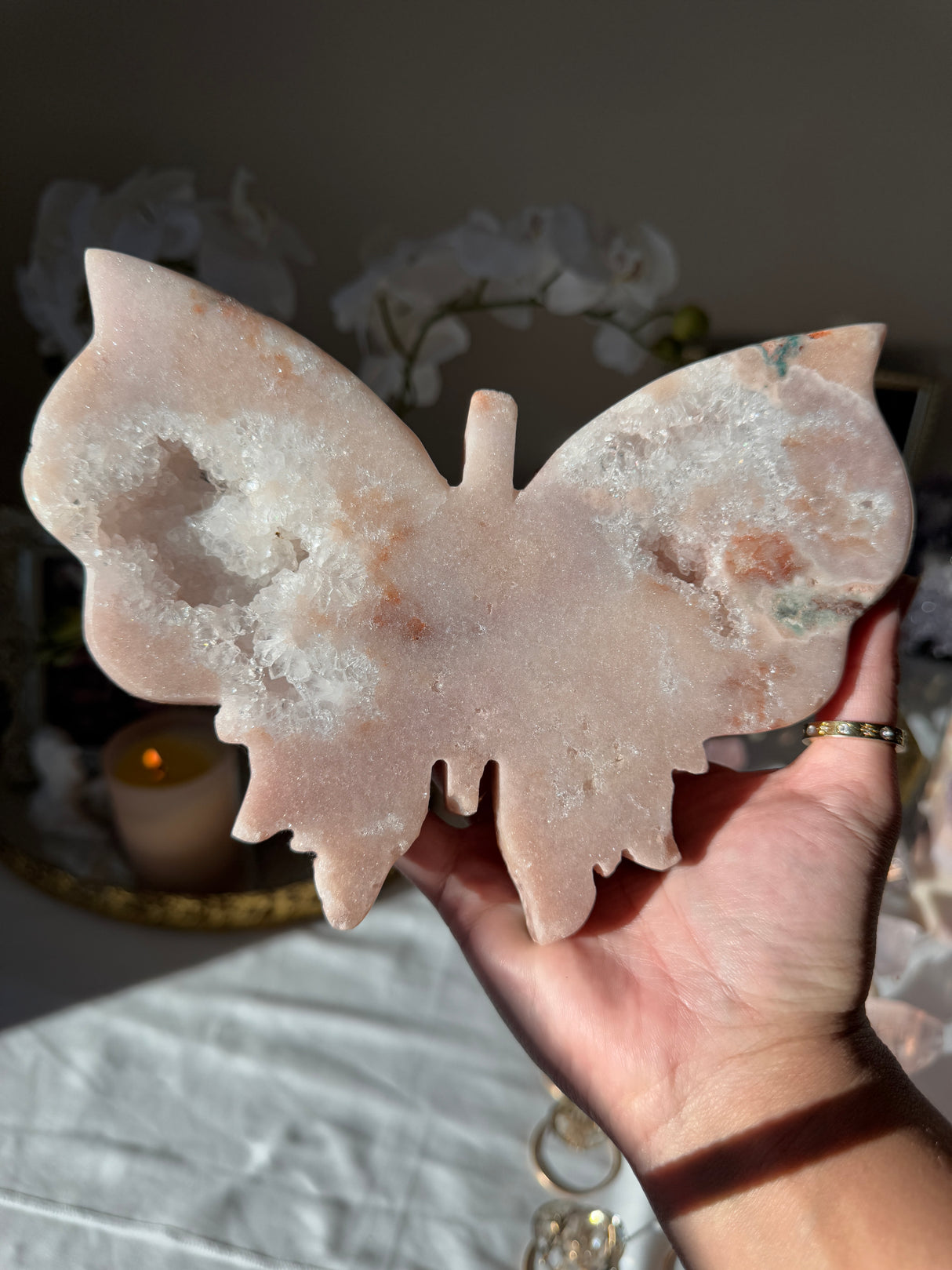 Pink Amethyst Butterfly