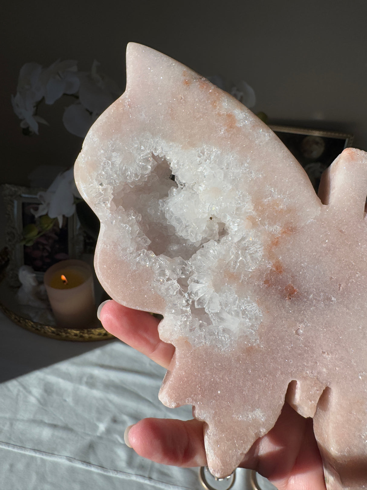 Pink Amethyst Butterfly