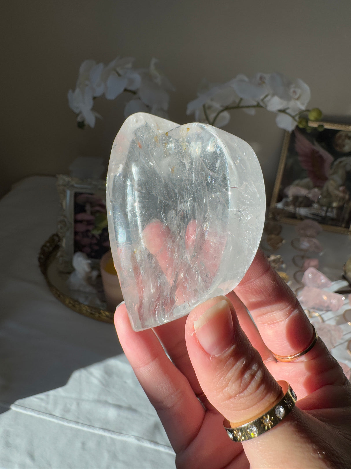 Clear Quartz Heart Bowl