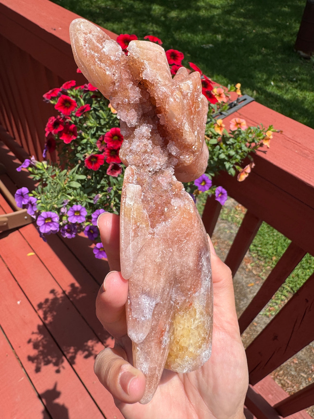 Druzy Pink Amethyst Unicorn