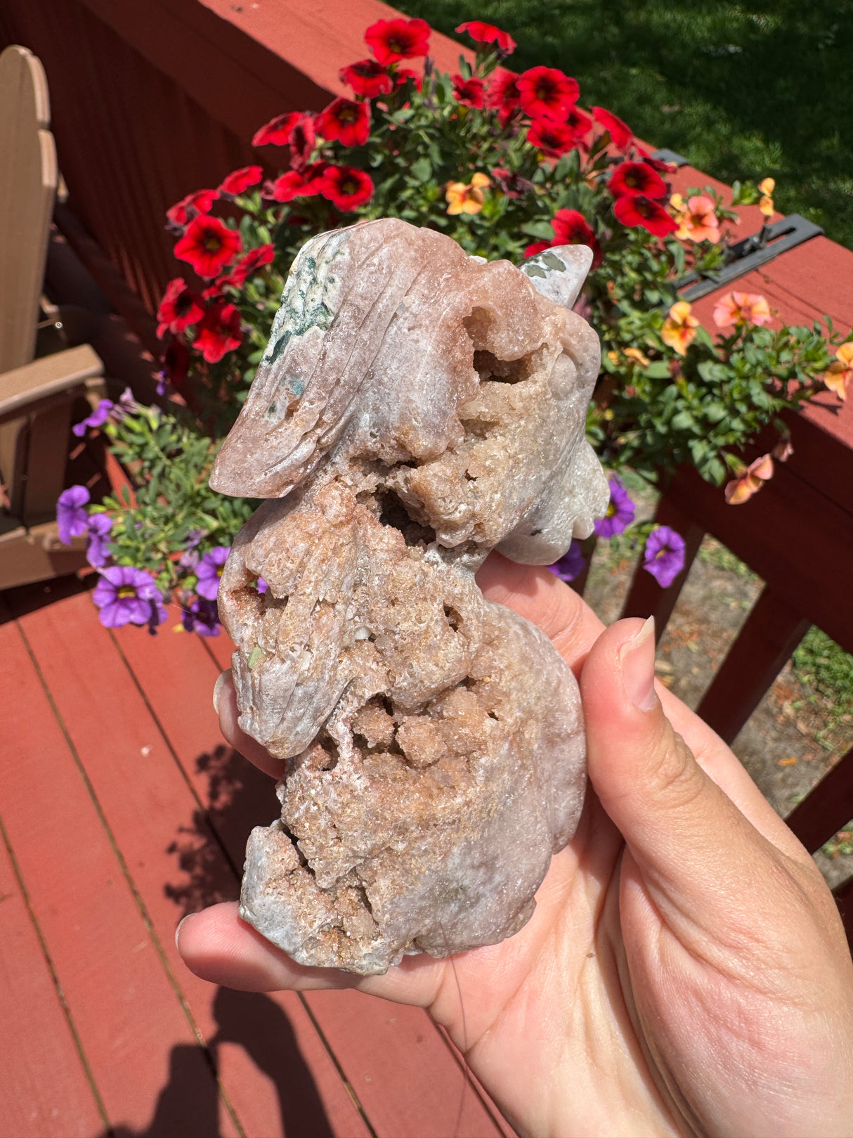 Druzy Pink Amethyst Unicorn