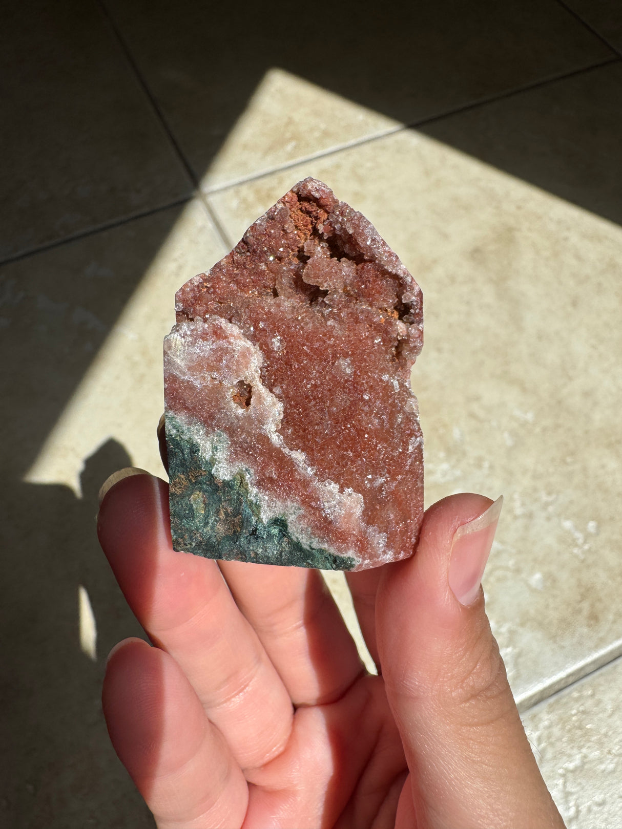 Druzy Red Pink Amethyst Tower