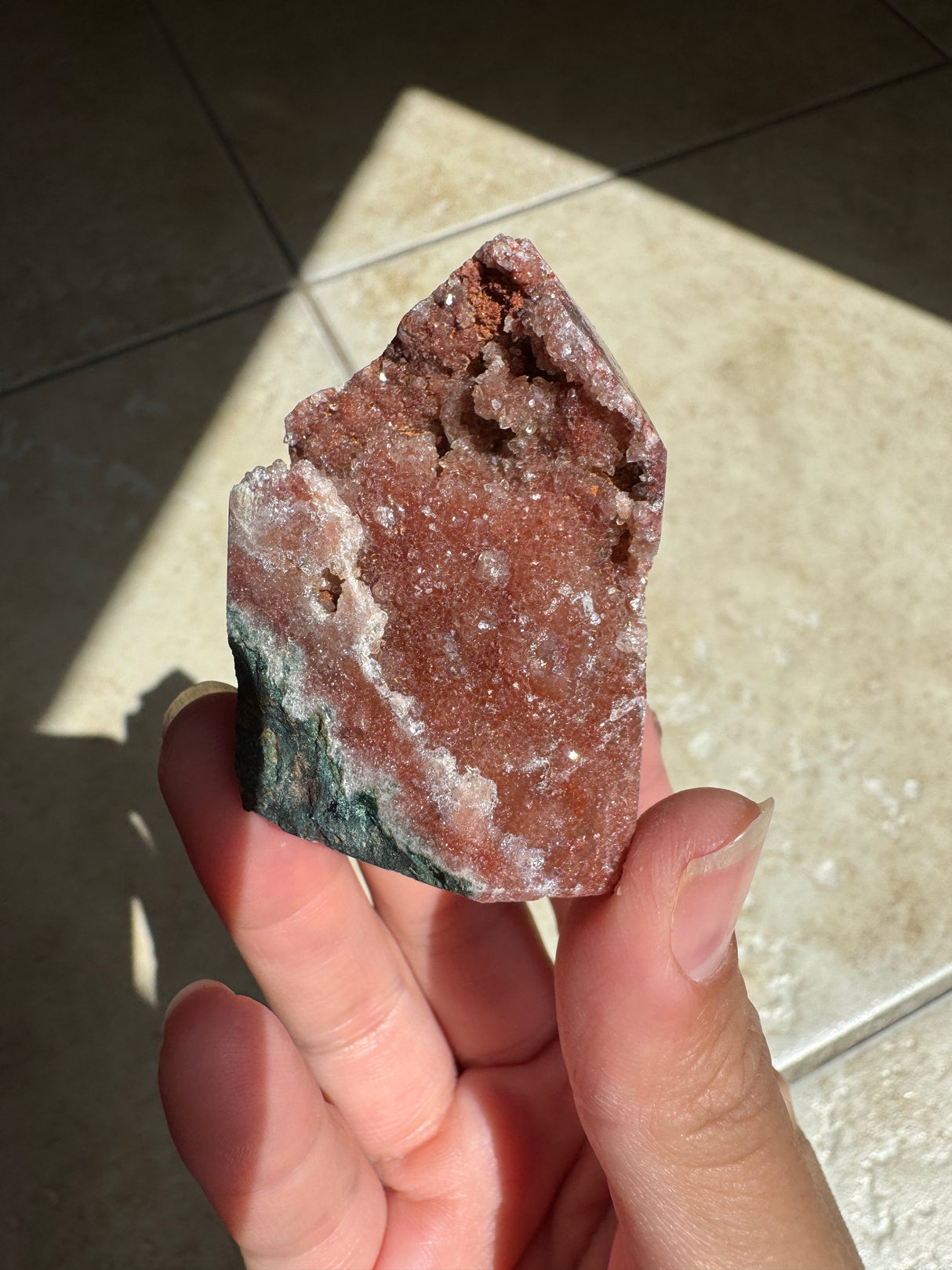 Druzy Red Pink Amethyst Tower