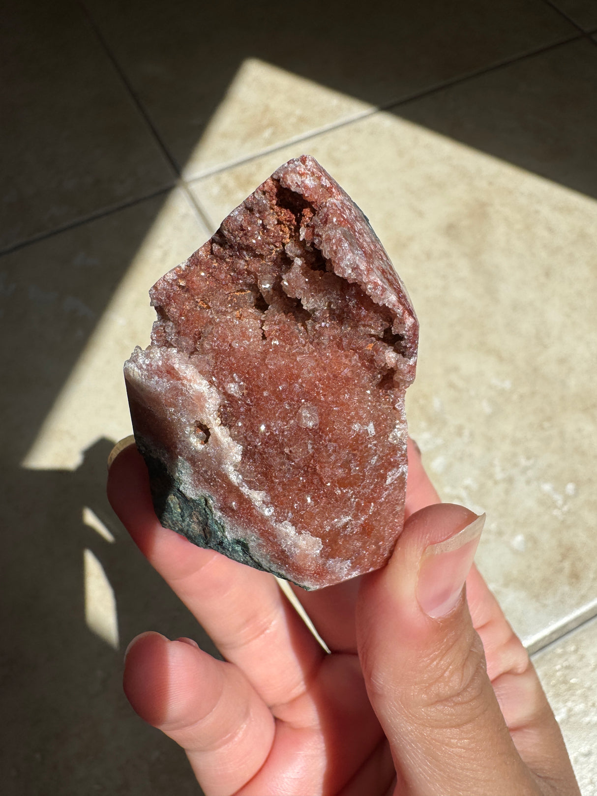 Druzy Red Pink Amethyst Tower