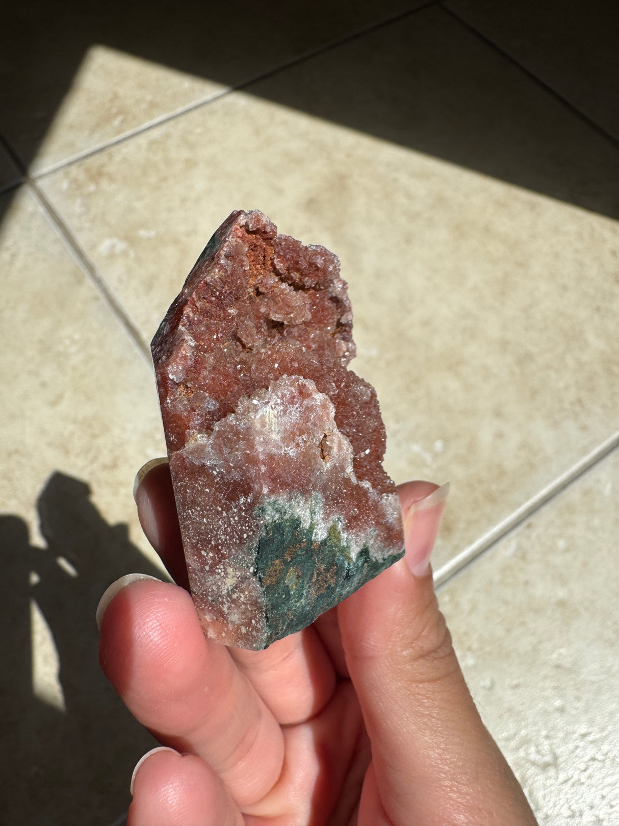 Druzy Red Pink Amethyst Tower