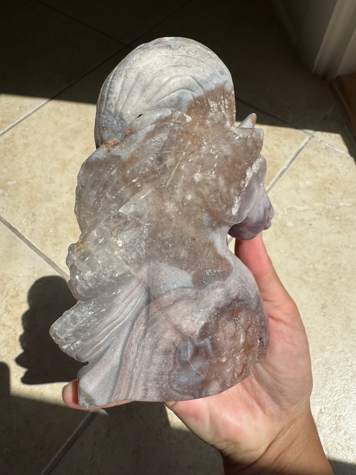 Lavender Druzy Pink Amethyst Unicorn