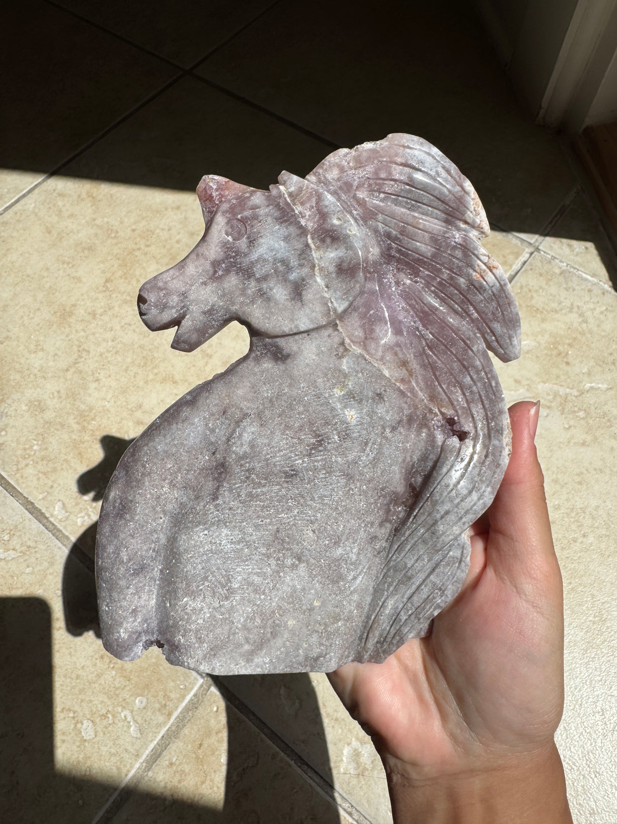 Lavender Druzy Pink Amethyst Unicorn