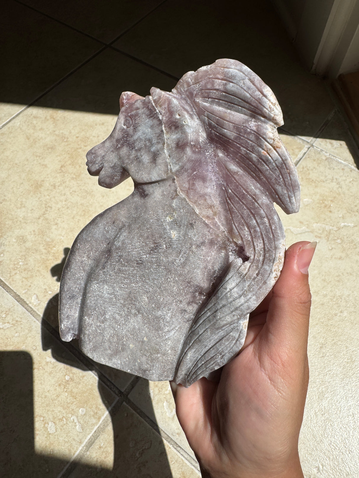 Lavender Druzy Pink Amethyst Unicorn