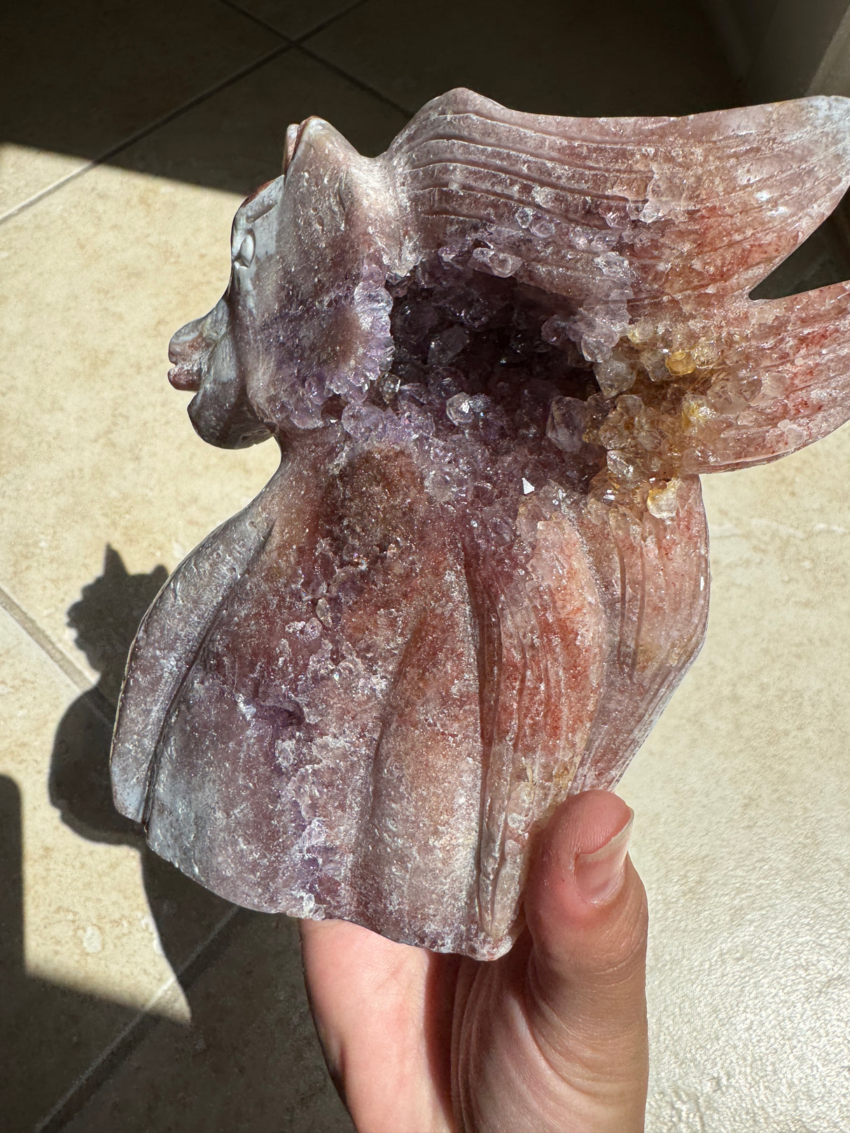 Lavender Pink Amethyst Unicorn