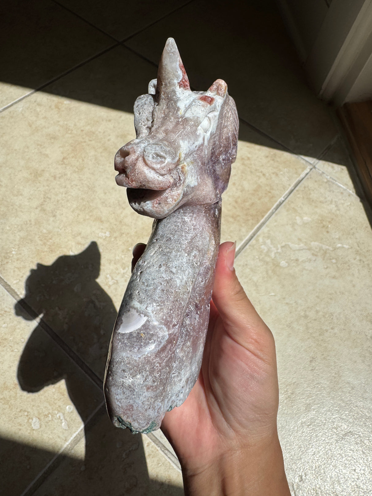 Lavender Pink Amethyst Unicorn