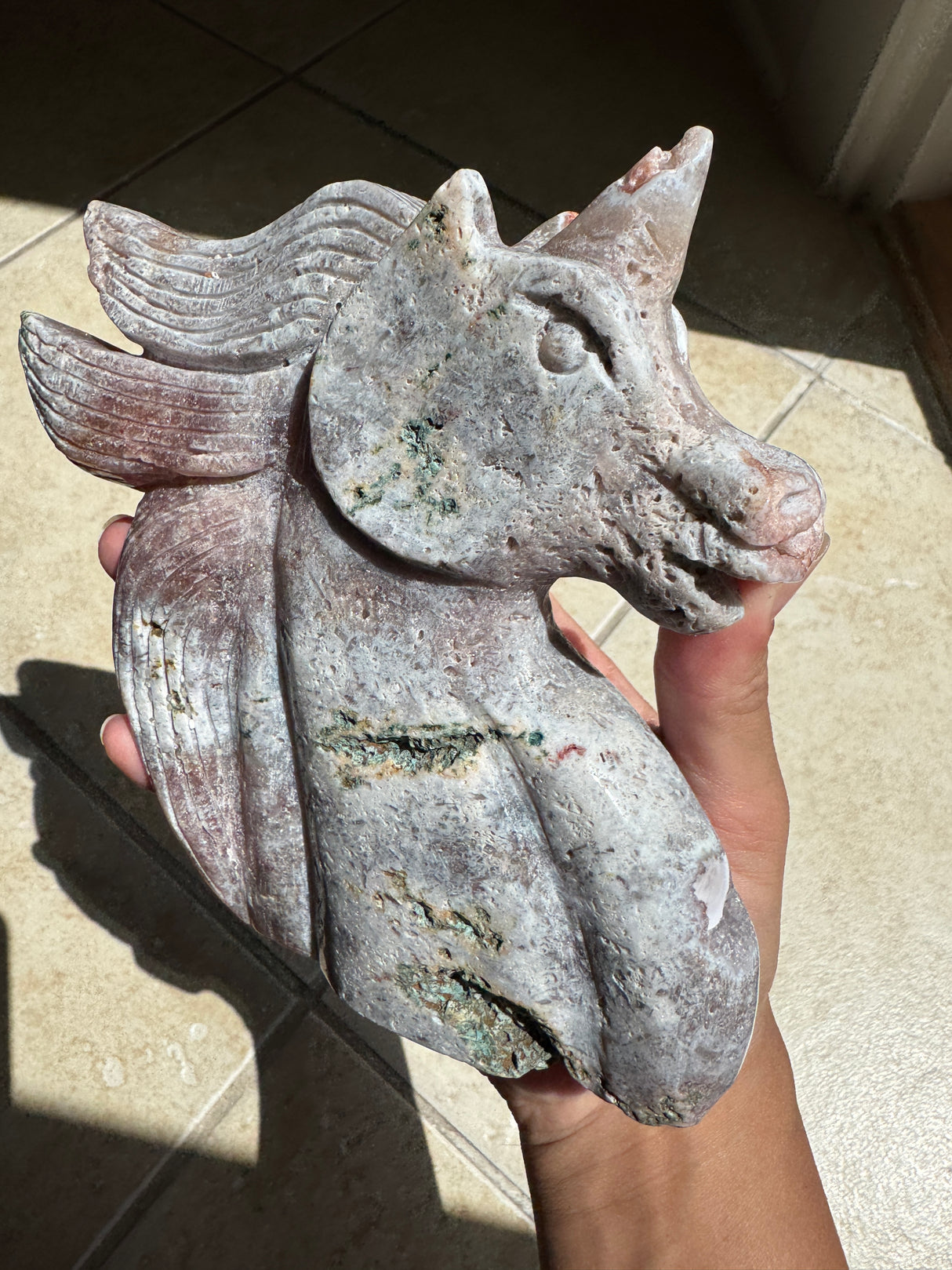 Lavender Pink Amethyst Unicorn