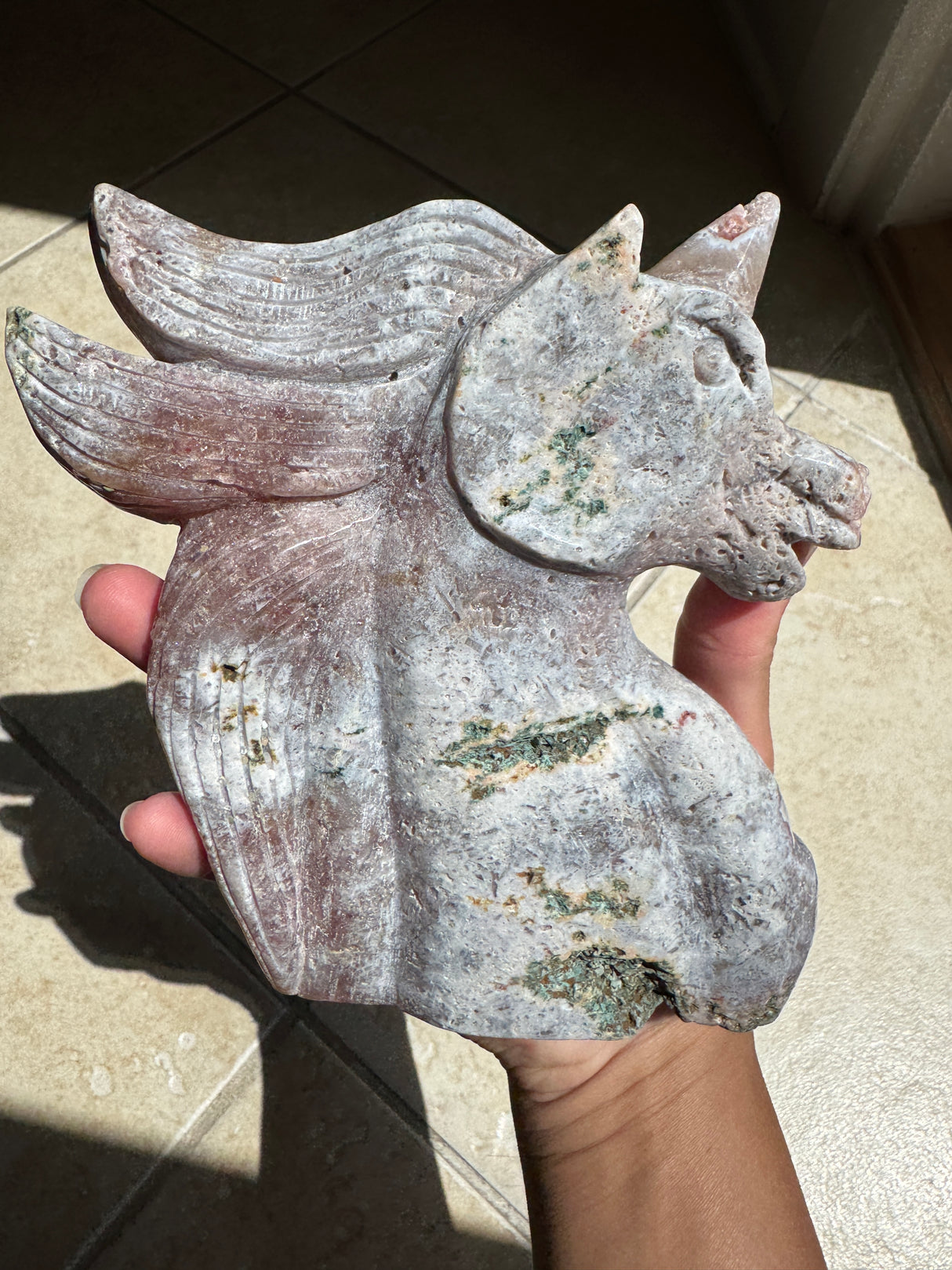 Lavender Pink Amethyst Unicorn