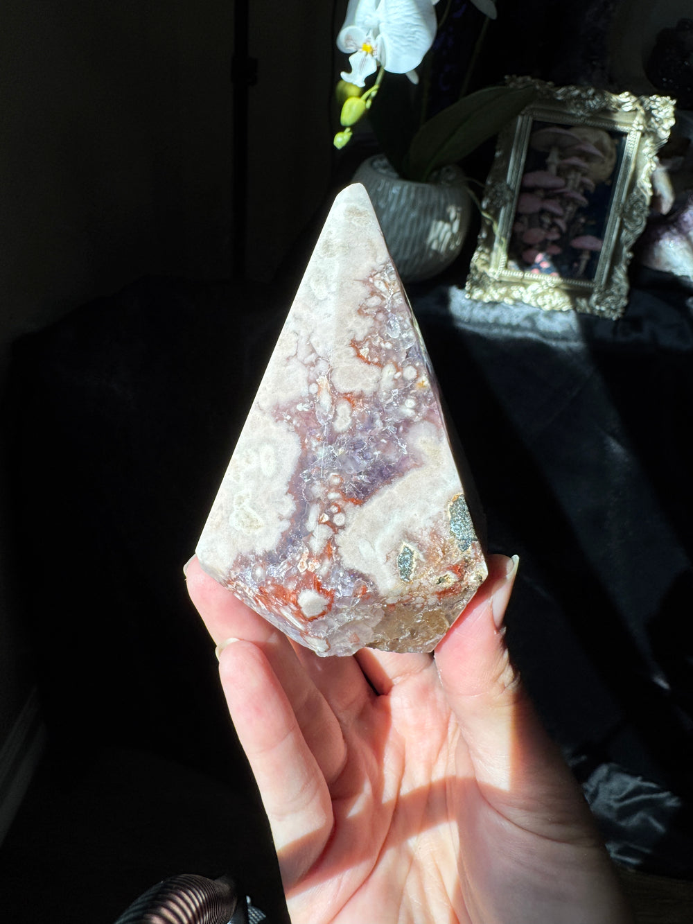 Pink Amethyst Diamond Point