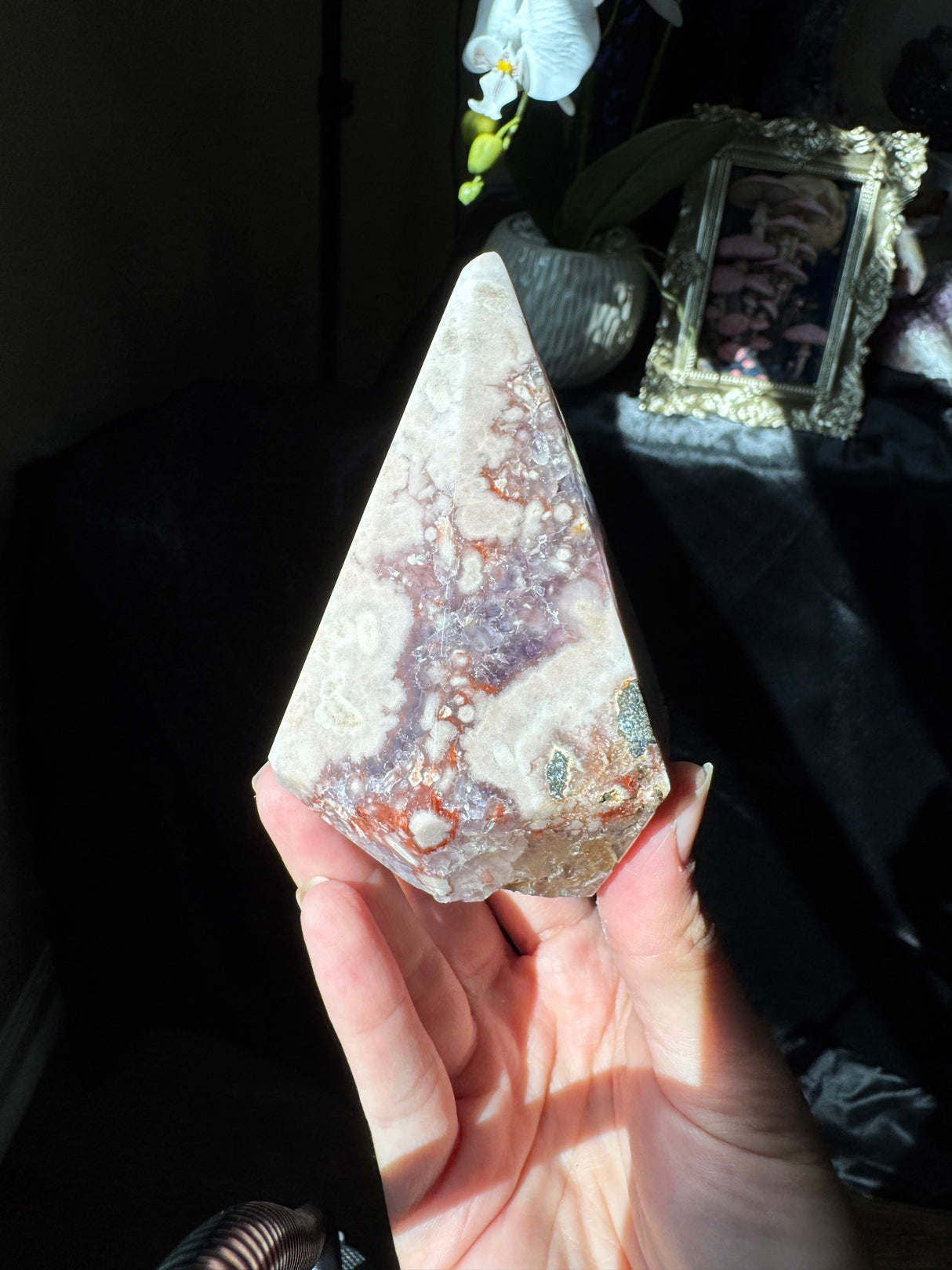Pink Amethyst Diamond Point
