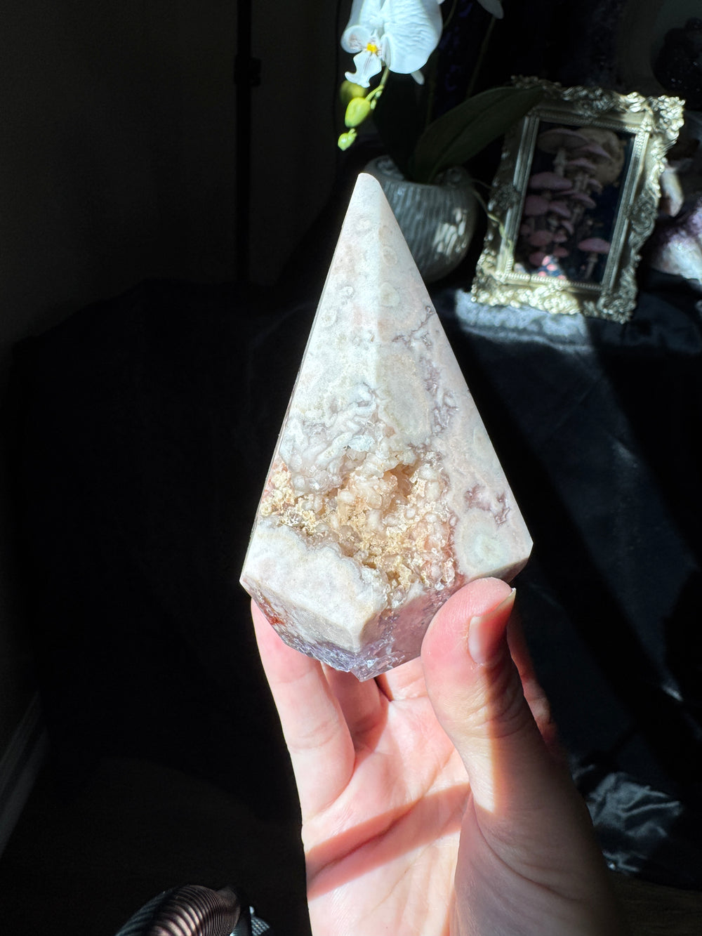 Pink Amethyst Diamond Point
