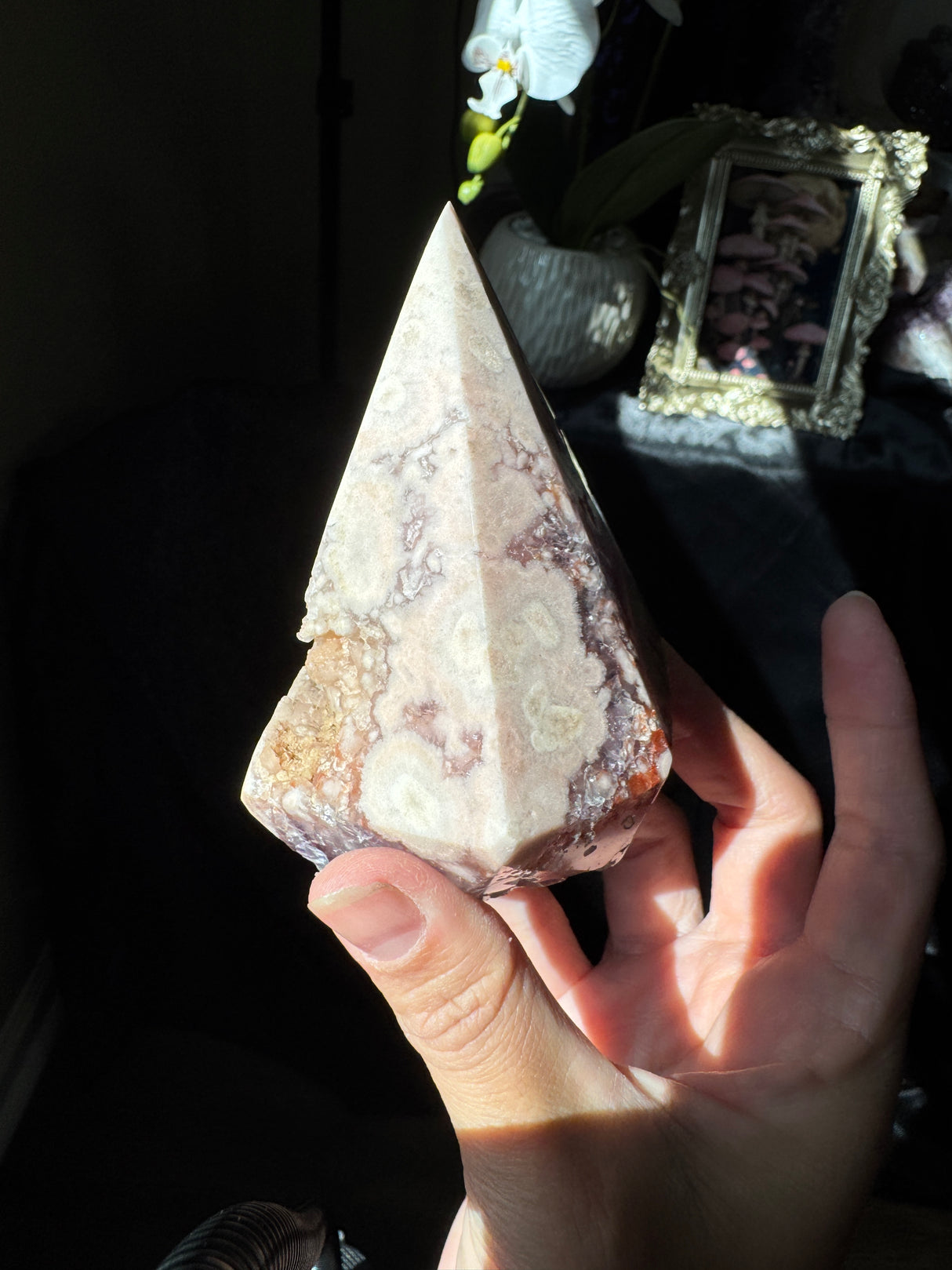 Pink Amethyst Diamond Point